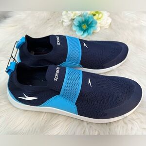 Speedo Light and Dark Blue Slip On Sneakers Sz 7/8 NEW
